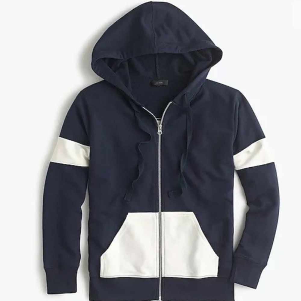 J.Crew Colorblock Zip-up Hoodie